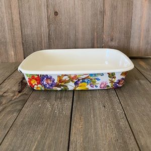 Mackenzie Childs Flower Market Enamel Casserole